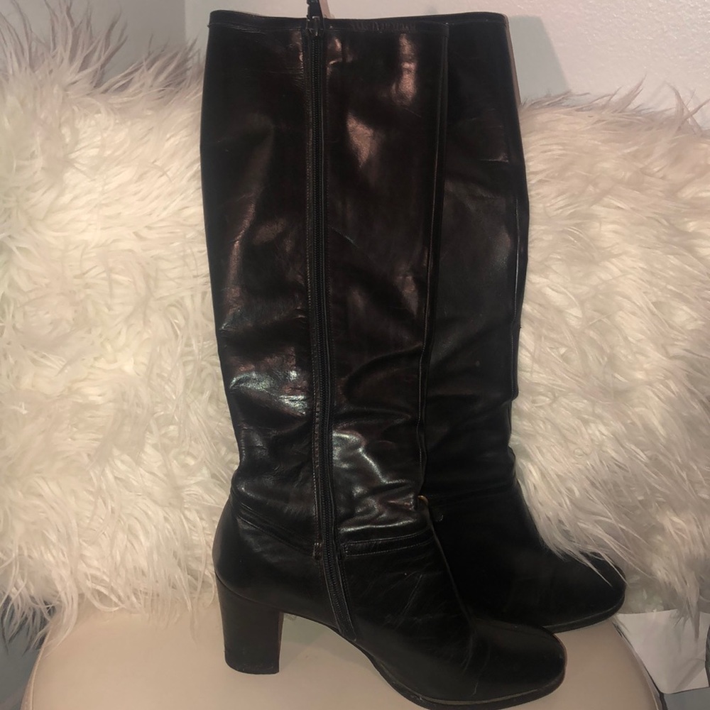 Salvatore Ferragamo Knee High Boots.
